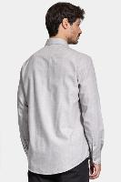 Camisa Aramis Manga Longa Regular Melange Cinza