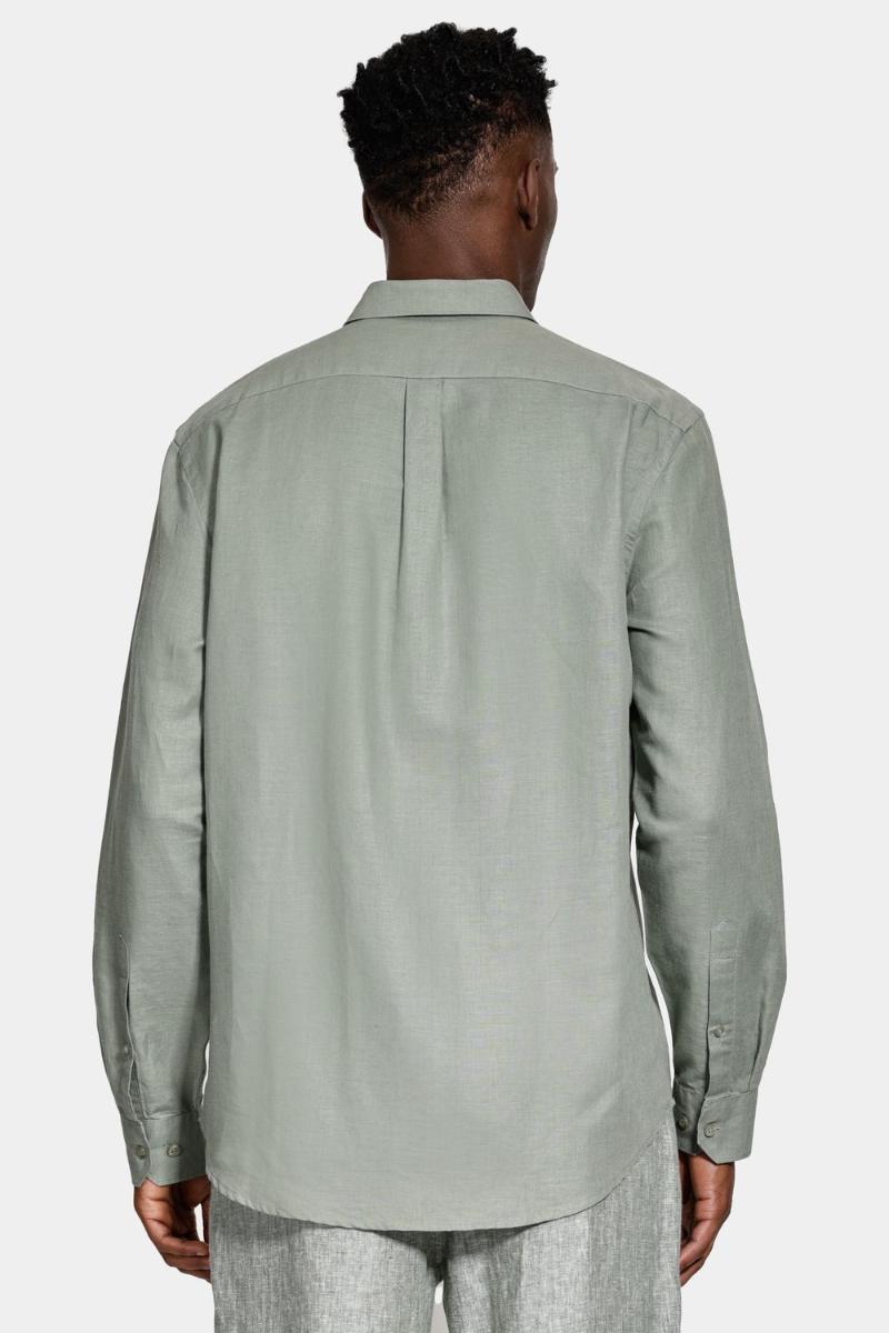 Camisa Aramis Aramis Manga Longa Regular Linho Verde - 6