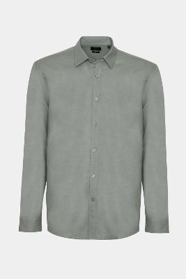 Camisa Aramis Aramis Manga Longa Regular Linho Verde