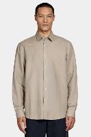 Camisa Aramis Manga Longa Regular Linho Caqui - 3