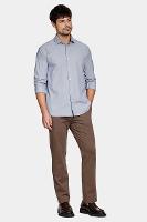 Camisa Aramis Regular Manga Longa Tech Flex Azul Com Branco - 2