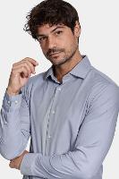 Camisa Aramis Manga Longa Tech Flex Sarja Azul Jeans - 3