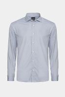 Camisa Aramis Manga Longa Tech Flex Sarja Azul Jeans - 5