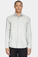 Camisa Aramis Manga Longa Regular Melange Verde - 1