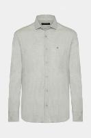 Camisa Aramis Manga Longa Regular Melange Verde - 5