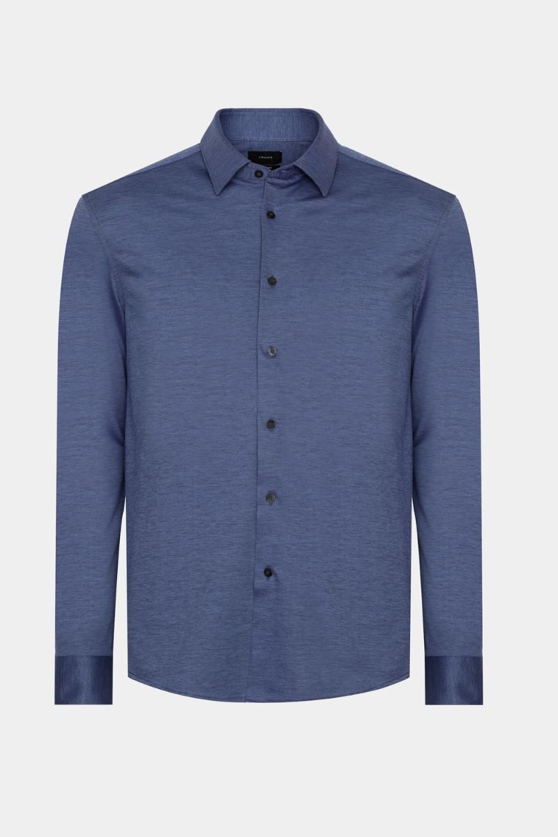 Camisa Aramis Regular Algodão Manga Longa Azul - 5