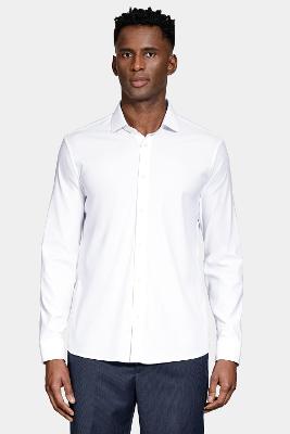 Camisa Aramis Manga Longa Tech Flex Sarja Branca