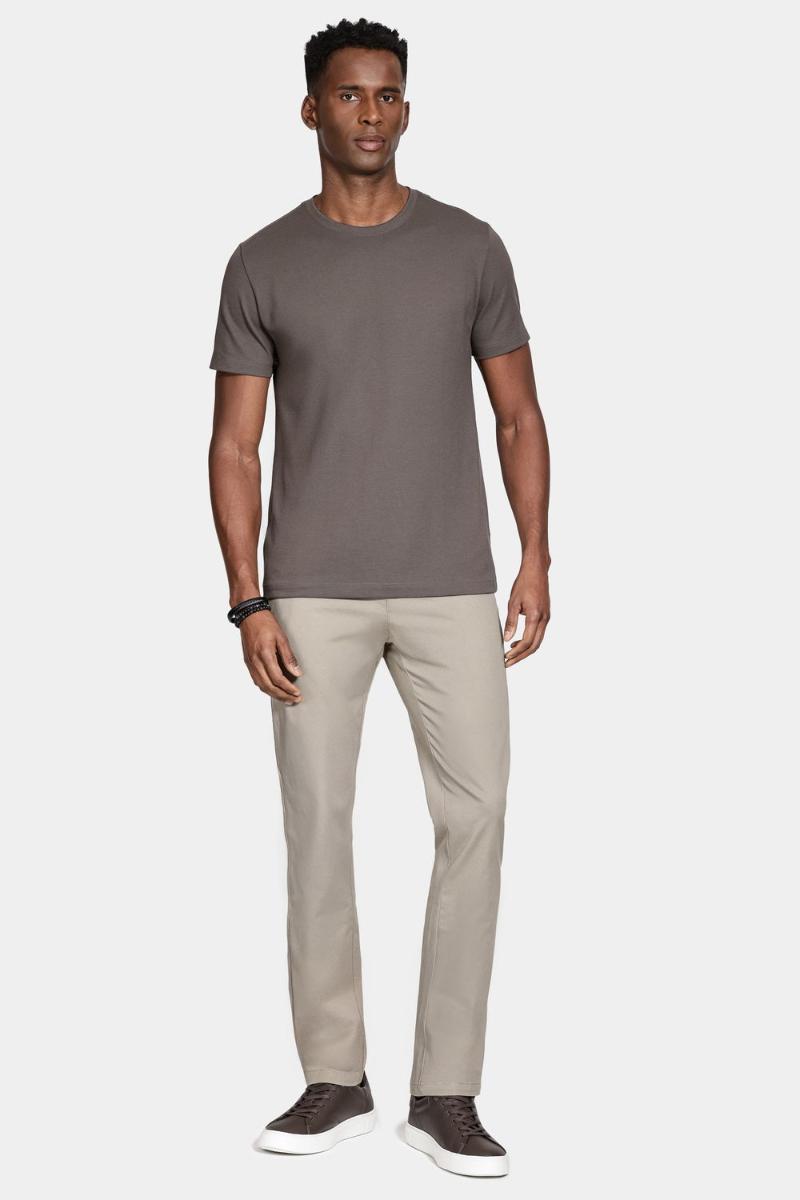 Camiseta Aramis Manga Curta Algodão Peruano Chumbo - 3