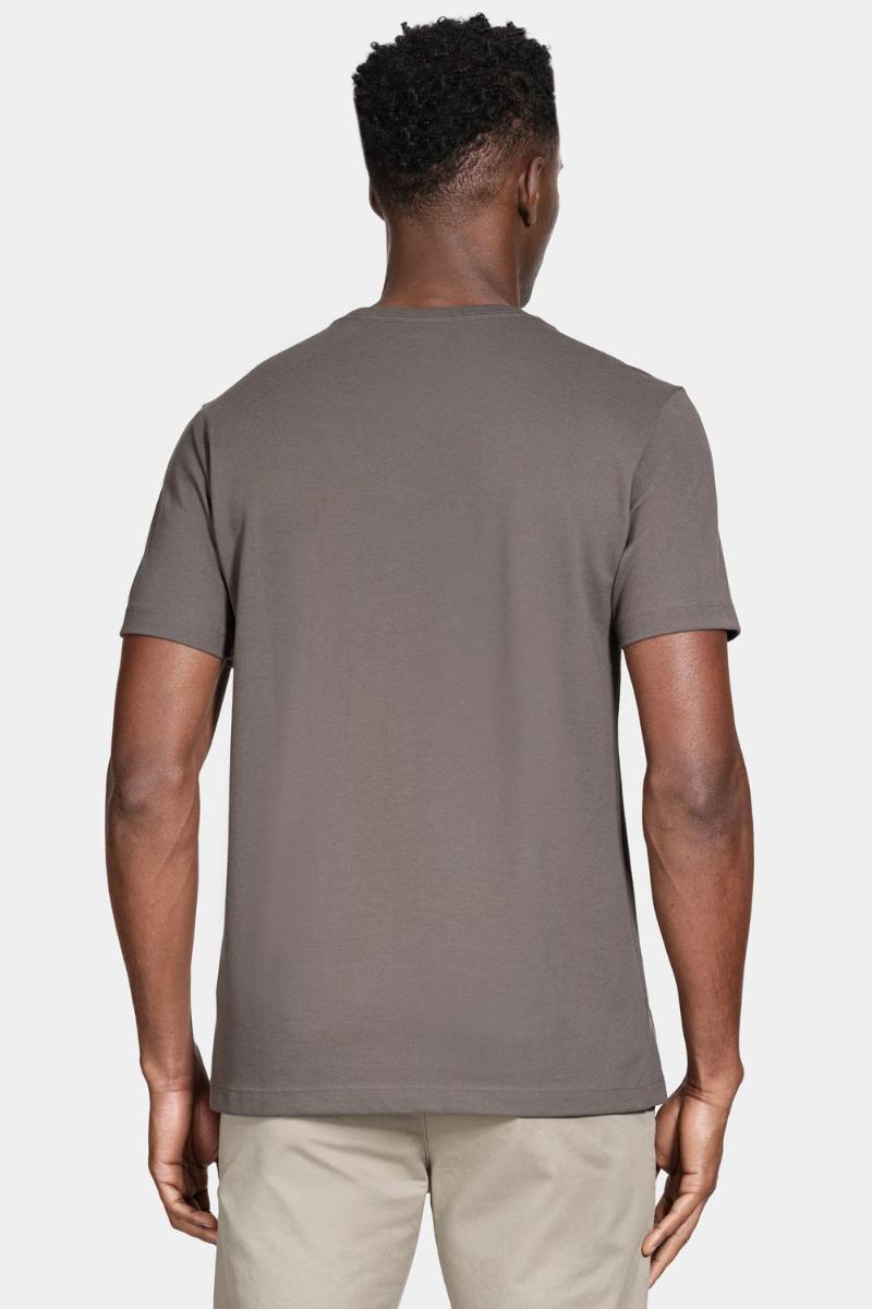 Camiseta Aramis Manga Curta Algodão Peruano Chumbo - 5