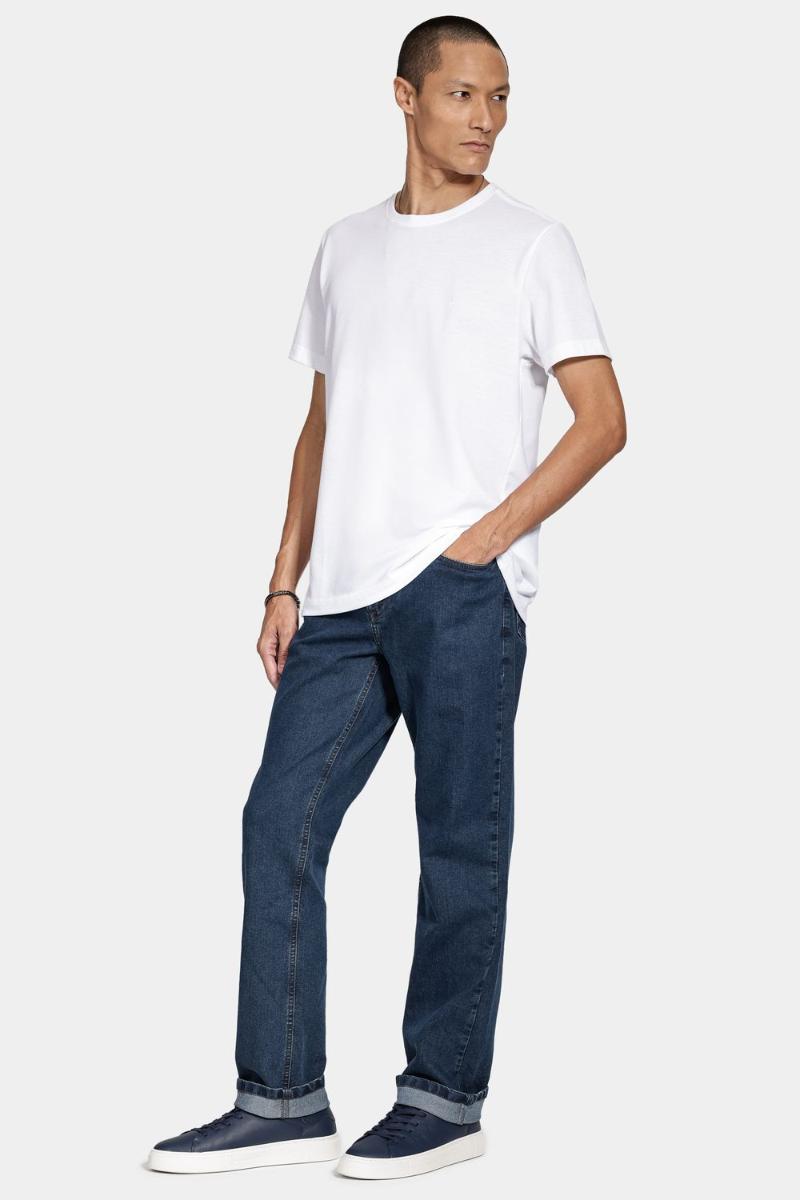 Camiseta Aramis Manga Curta Algodão Peruano Branco - 2