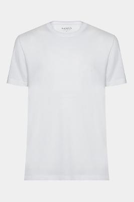 Camiseta Aramis Manga Curta Algodão Peruano Branco