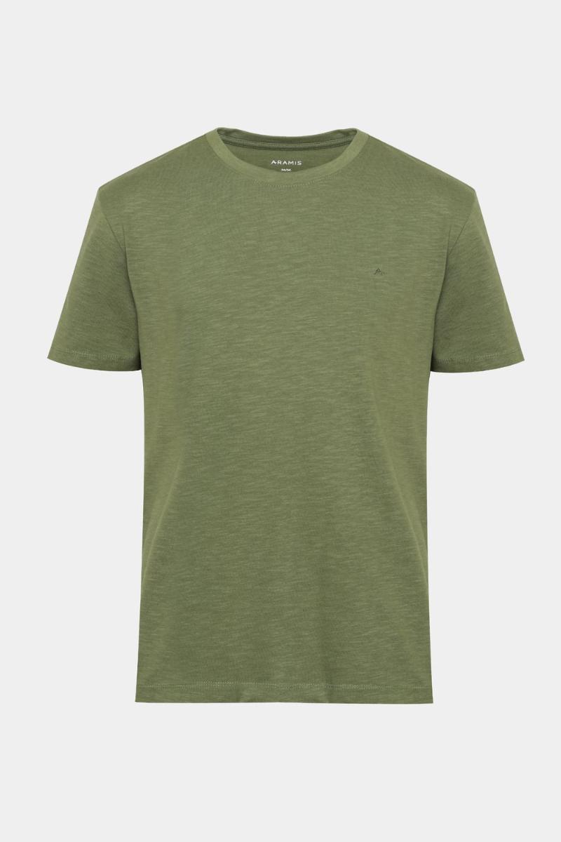 Camiseta Aramis Manga Curta Algodão Flamê Cafe - 1