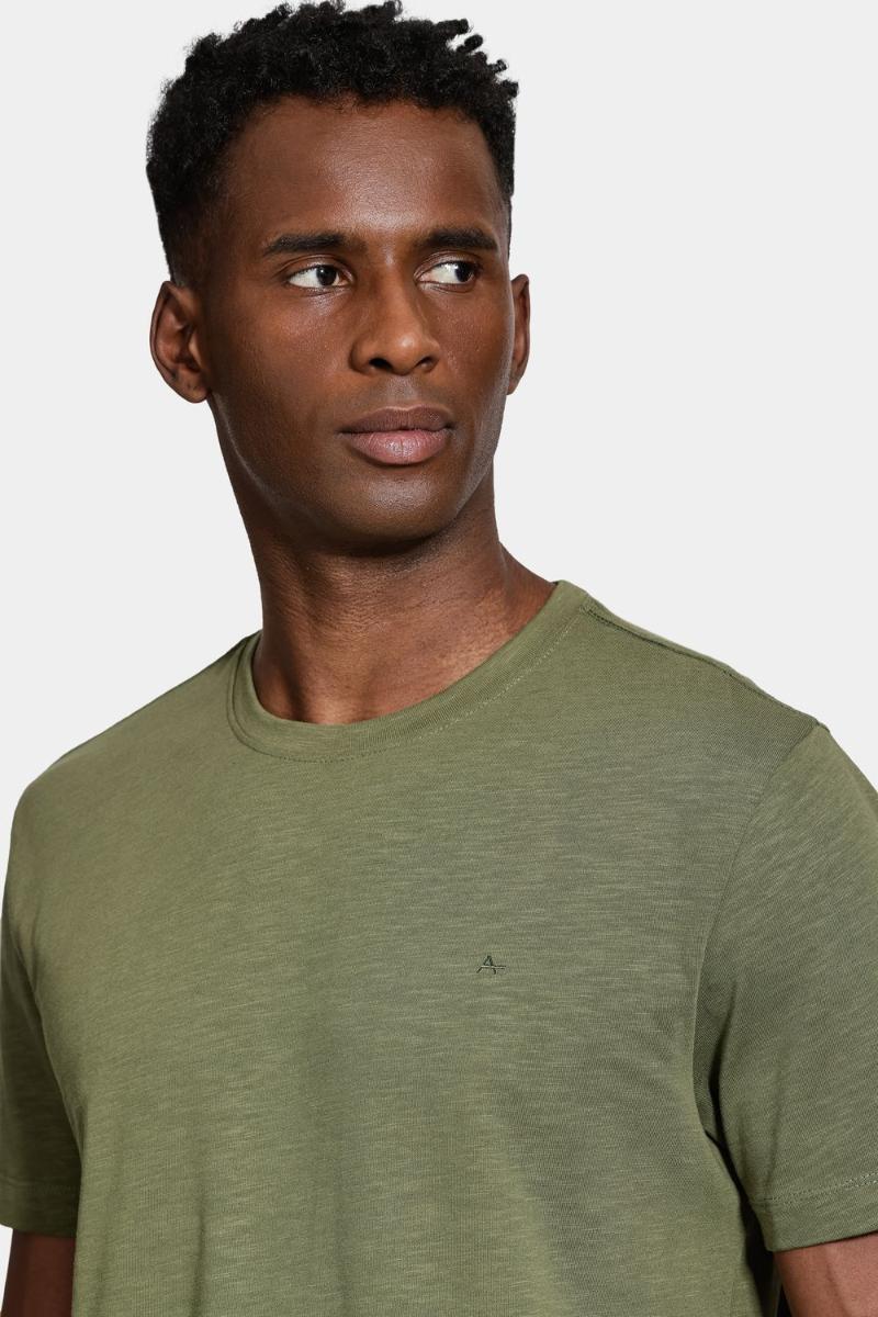 Camiseta Aramis Manga Curta Algodão Flamê Cafe - 4