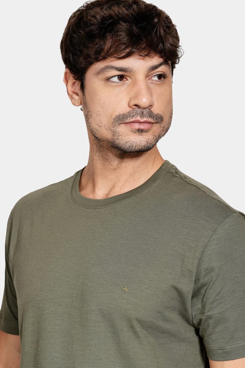 Camiseta Aramis Manga Curta Algodão Flame Verde - 3