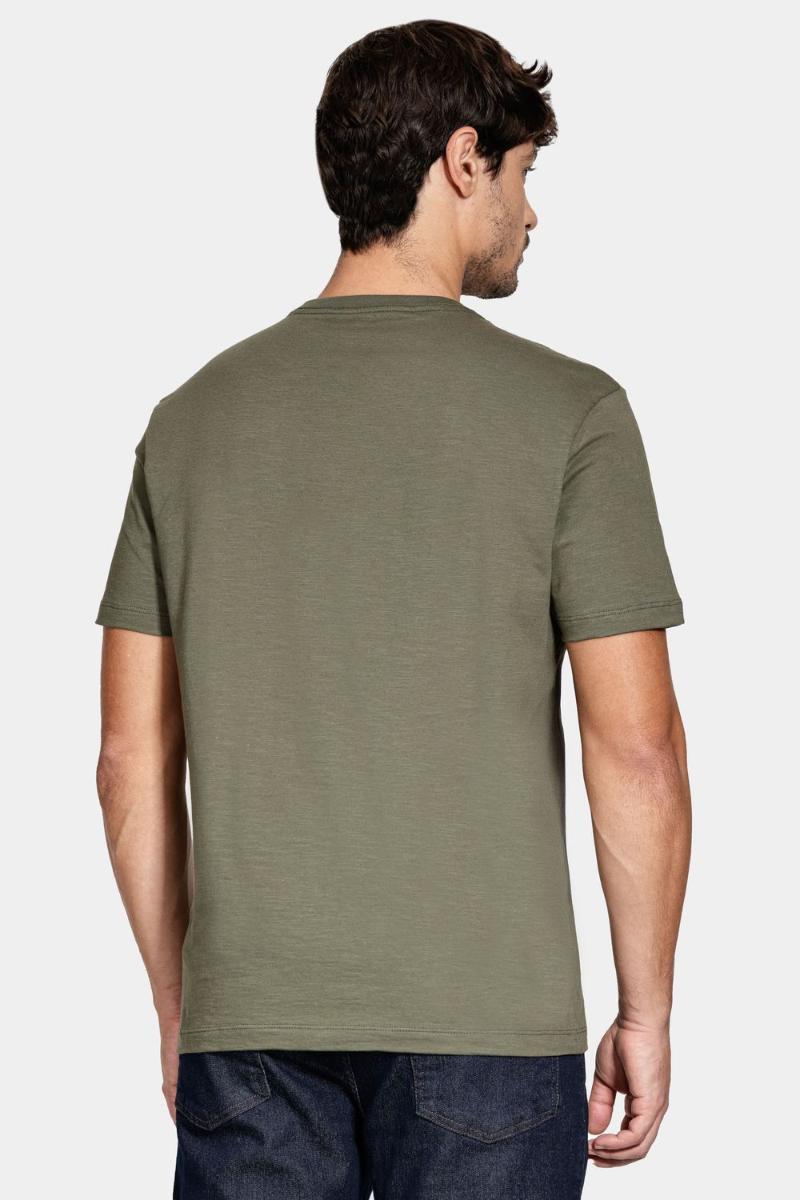 Camiseta Aramis Manga Curta Algodão Flame Verde - 4