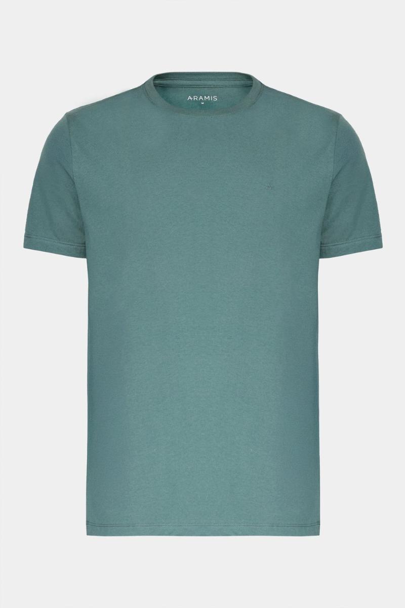 Camiseta Aramis Manga Curta Bordado básica Verde - 5