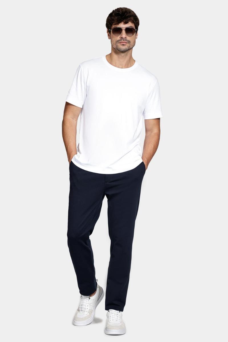 Camiseta Aramis Manga Curta Básica Algodão Branco - 2