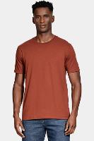 Camiseta Aramis Manga Curta Bordado básica Tijolo - 1