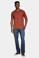 Camiseta Aramis Manga Curta Bordado básica Tijolo - 2