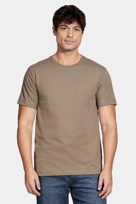 Camiseta Aramis Manga Curta Bordado básica Castor