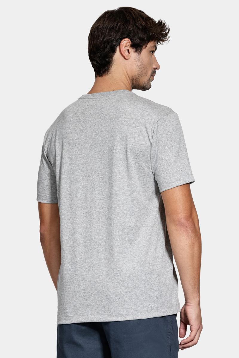 Camiseta Aramis Manga Curta Básica Cinza - 4