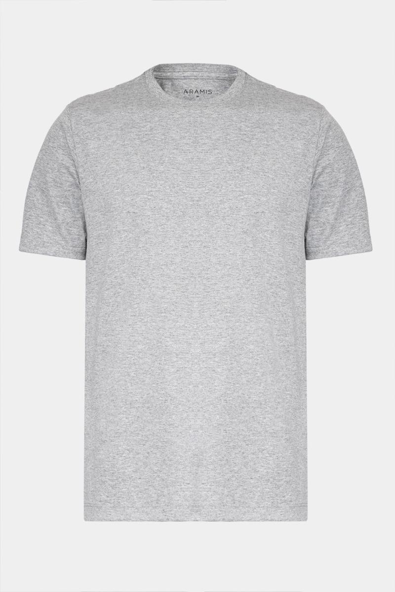 Camiseta Aramis Manga Curta Básica Cinza - 5