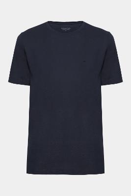 Camiseta Aramis Manga Curta Algodão Peruano Marinho