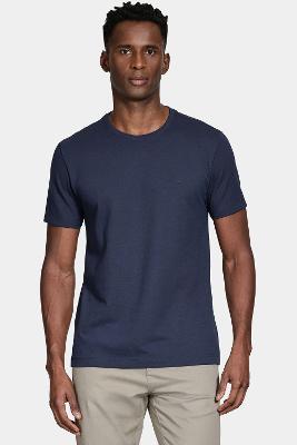 Camiseta Aramis Manga Curta Algodão Peruano Marinho