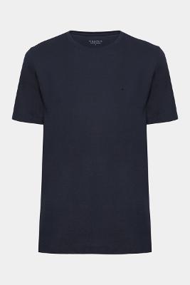 Camiseta Aramis Manga Curta Algodão Peruano Marinho