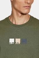 Camiseta Aramis Manga Curta Silk Bloco Verde Militar