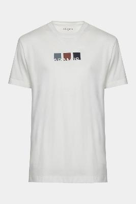 Camiseta Aramis Manga Curta Silk Bloco Off White