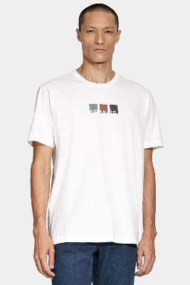 Camiseta Aramis Manga Curta Silk Bloco Off White
