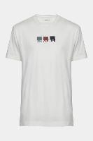 Camiseta Aramis Manga Curta Silk Bloco Off White - 1