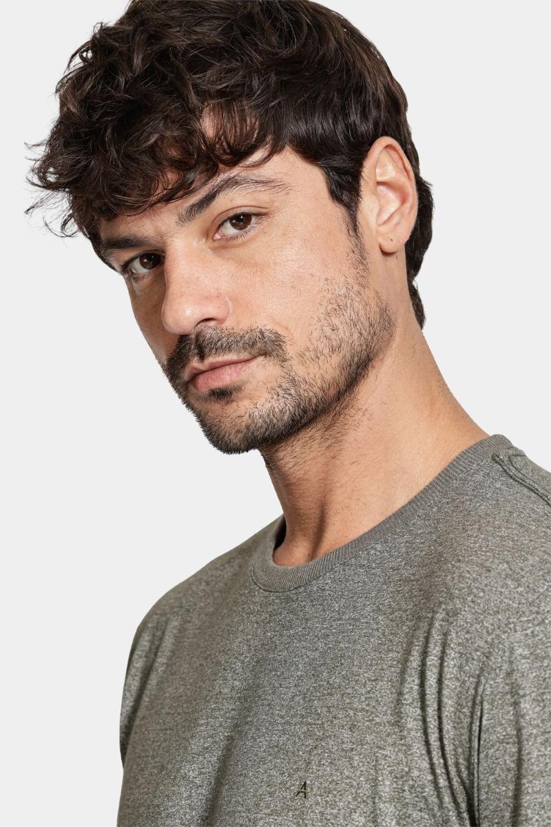 Camiseta Aramis Manga Curta Malha Verde - 4