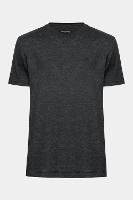 Camiseta Aramis Manga Curta Malha Flame Mescla Preto - 1