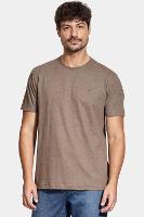 Camiseta Aramis Manga Curta Malha Flame Mescla Marrom - 2