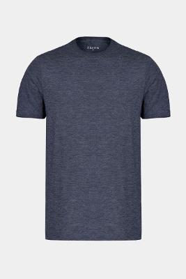 Camiseta Aramis Manga Curta Malha Flame Mescla Marinho