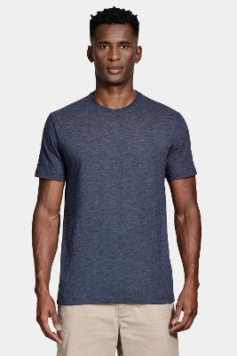 Camiseta Aramis Manga Curta Malha Flame Mescla Marinho