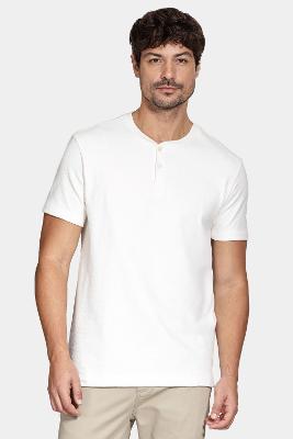 Camiseta Aramis Manga Curta Tricot Off White