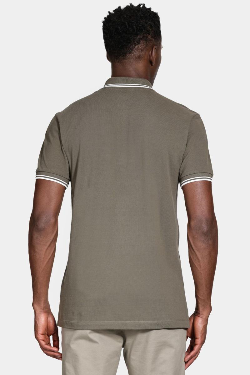Polo Aramis Aramis Manga Curta Frisos New Castor - 4