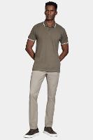 Polo Aramis Aramis Manga Curta Frisos New Castor - 2