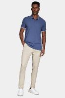 Polo Aramis Aramis Manga Curta Frisos New Azul Jeans - 2