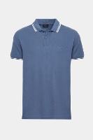 Polo Aramis Aramis Manga Curta Frisos New Azul Jeans - 5