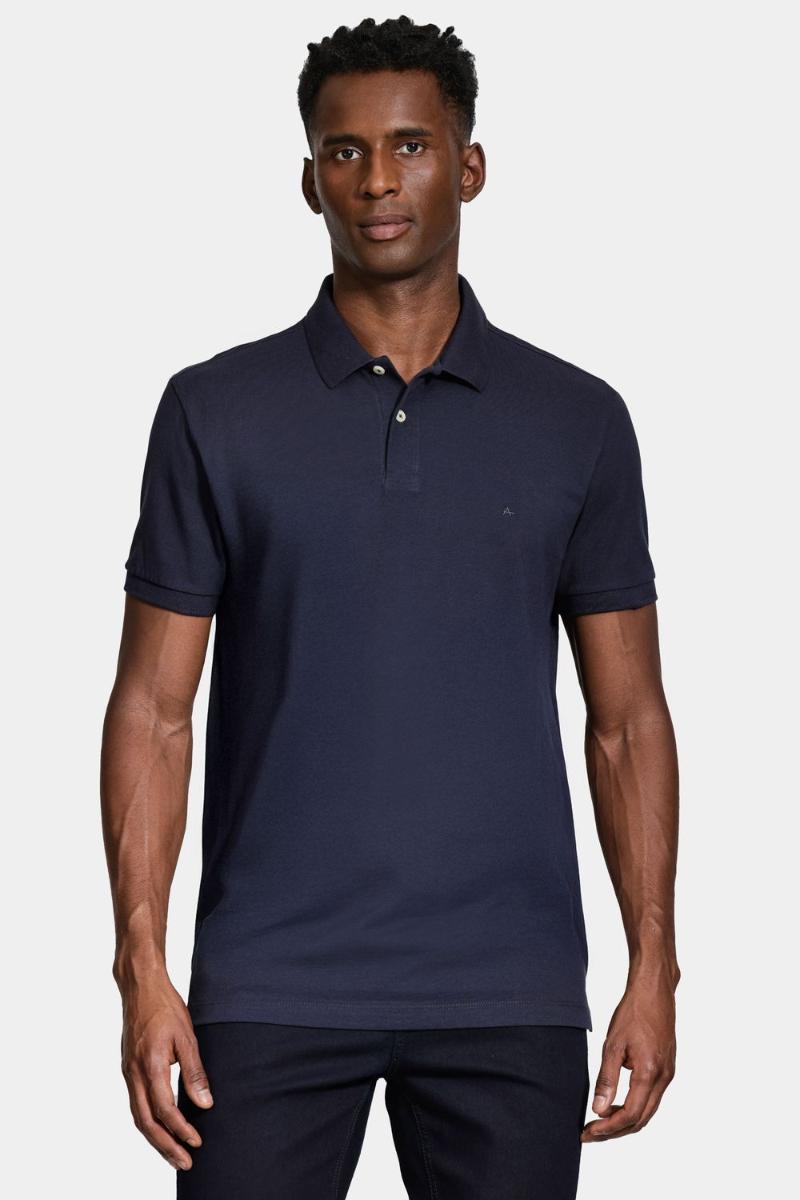 Polo Aramis Aramis Algodão Piquet Manga Curta Marinho - 1