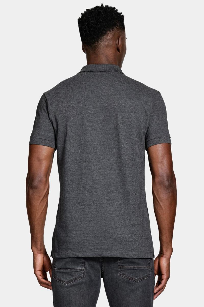 Polo Aramis Algodão Piquet Manga Curta Grafite Mescla - 5