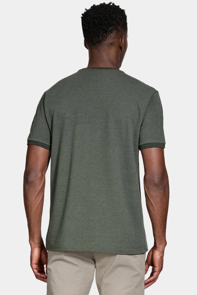 Camiseta Aramis Regular Manga Curta Verde Militar - 5