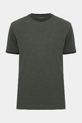 Camiseta Aramis Regular Manga Curta Verde Militar