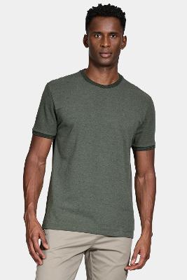 Camiseta Aramis Regular Manga Curta Verde Militar