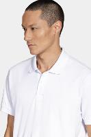 Polo Aramis Manga Curta Malha Pontilhada Branco