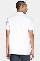 Polo Aramis Manga Curta Malha Pontilhada Branco - 5